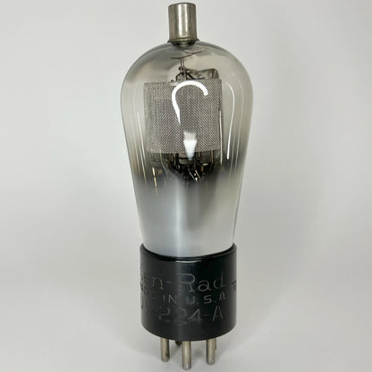 (1) Tested Ken-Rad UY-224-A Tube Type 24A Tube Engraved Base Globe Balloon Tube