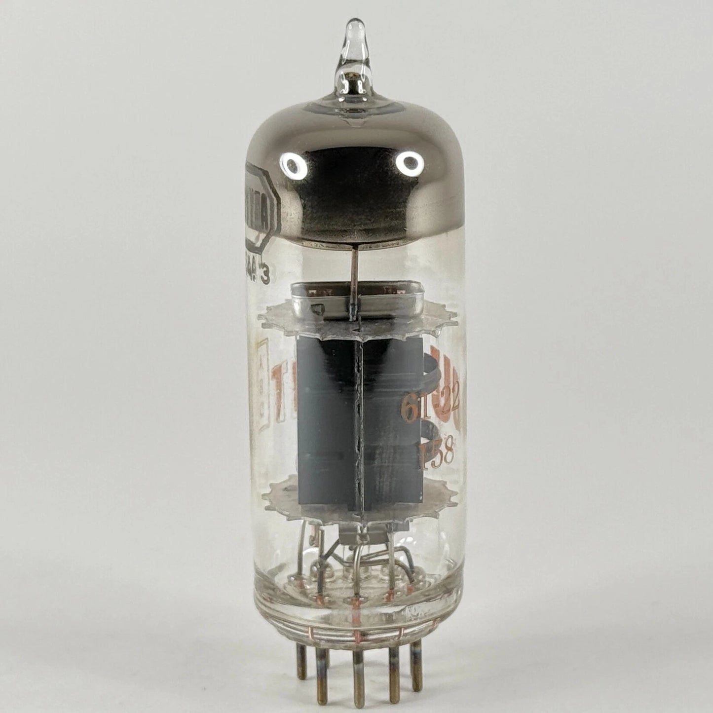 (1) Tested Dumont 12BY7A Tube with Box Code 61-22 Round Halo Getter 12BY7 A Tube