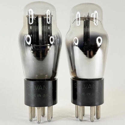 Tested Matched Pair Balanced 1956 Sylvania 25Z5 Tubes Boxes Codes 6-39 Rectifier