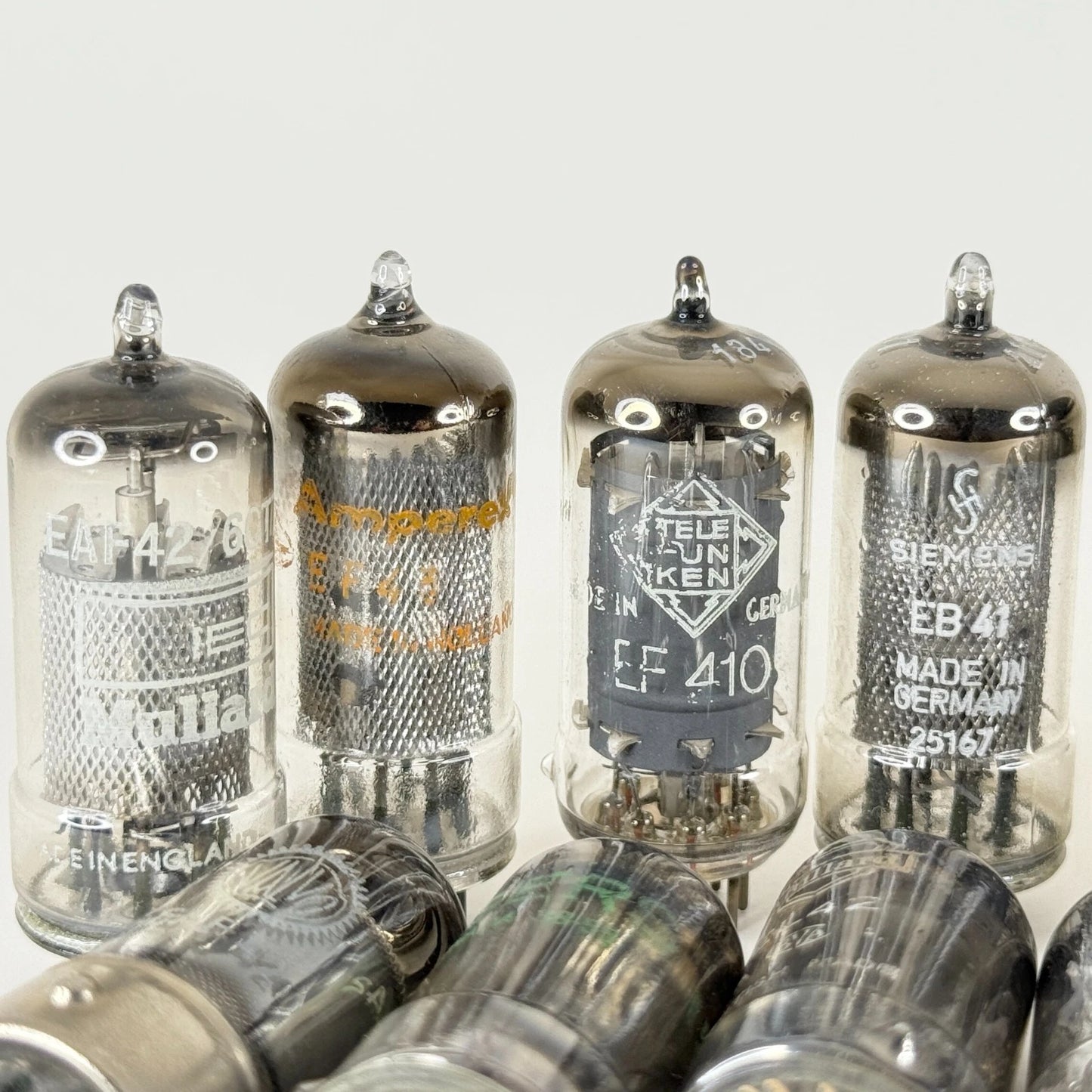 Lot of (17) UNTESTED Tubes Valves Telefunken Tubes Mullard Tubes Philips & More