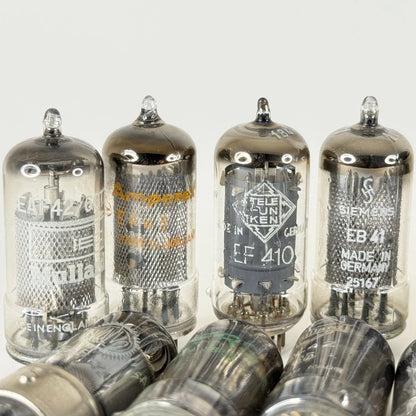 Lot of (17) UNTESTED Tubes Valves Telefunken Tubes Mullard Tubes Philips & More