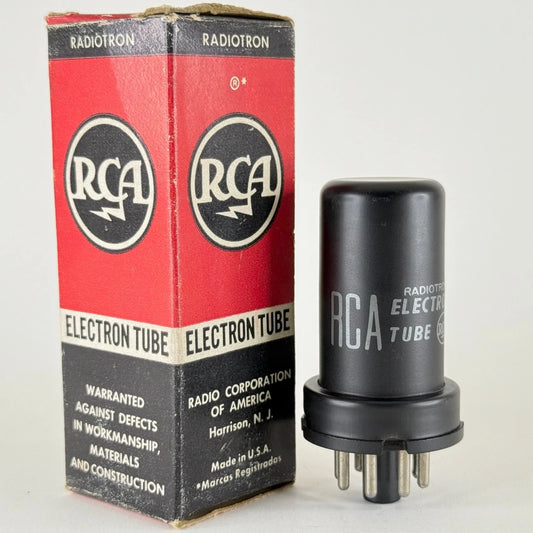 (1) Tested RCA 12SJ7 Tube with Box Date Code 426 RCA Sharp Pentode Vacuum Tube