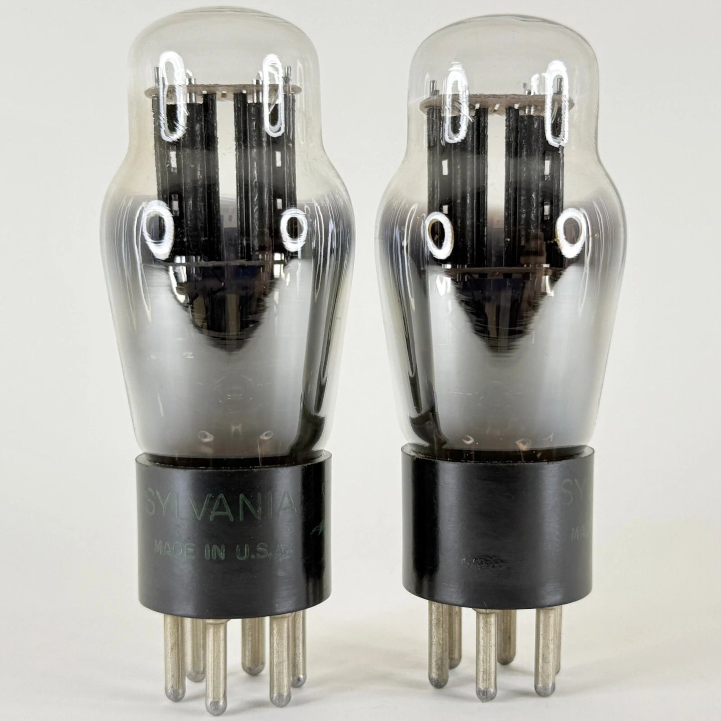 Tested Matched Pair Balanced 1956 Sylvania 25Z5 Tubes Boxes Codes 6-39 Rectifier