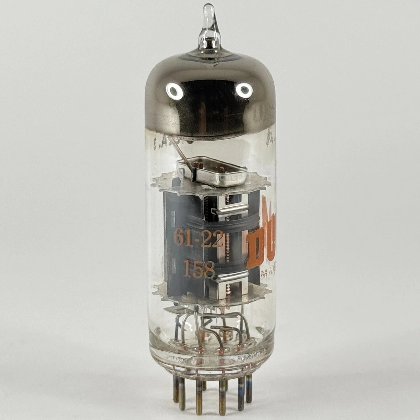 (1) Tested Dumont 12BY7A Tube with Box Code 61-22 Round Halo Getter 12BY7 A Tube