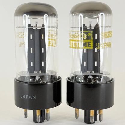 Tested Matched Pair Realistic 35Z5GT Tubes Gold Clad Japan with Boxes 35Z5 GT