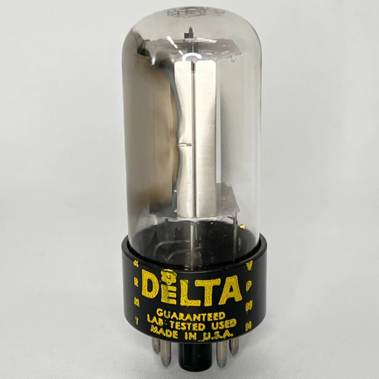(1) Tested Delta 6AX4GTB Tube Date Code Army VPNH Delta 6AX4 GTB Rectifier Tube