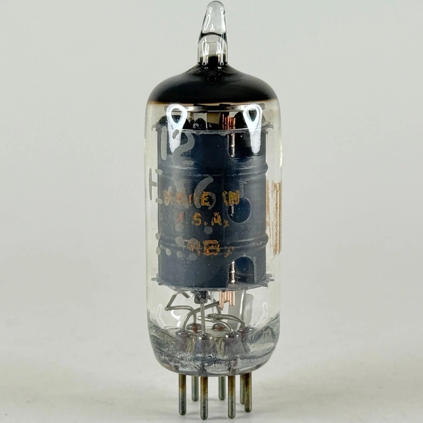 (1) Tested RCA 12EA6 Tube Black Plate with Box Date Code MB Pentode Tube (f)