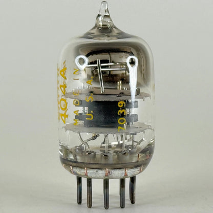 (1) Tested 1970 Western Electric 404A Tube Black Plates Square Halo Code 7039