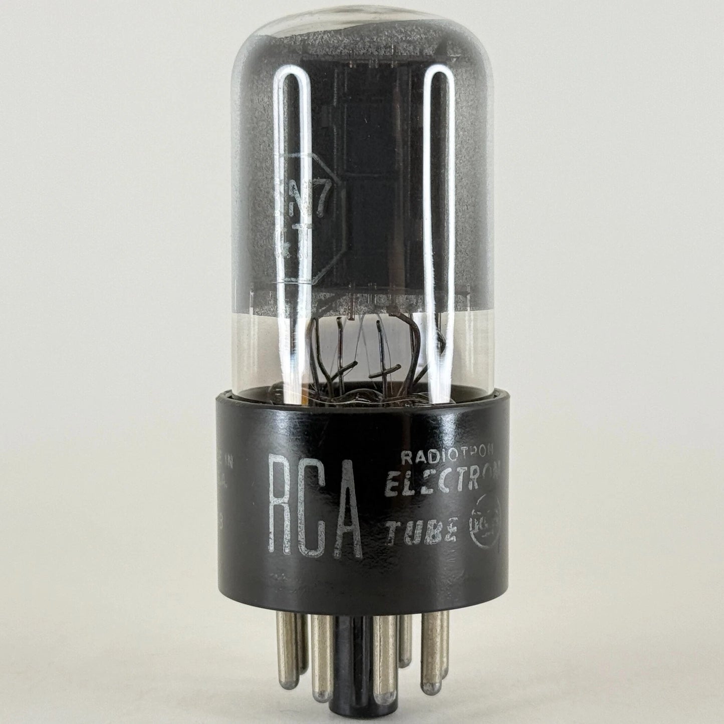 (1) Tested Balanced RCA 6SN7GT Tube Smoked Glass Code 248 Black Plates 6SN7 GT