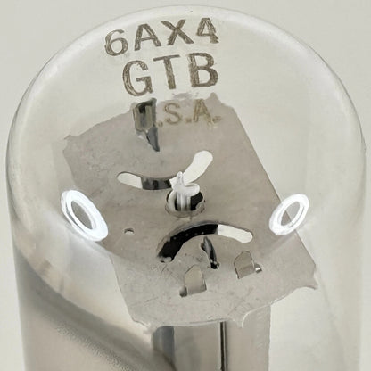 (1) Tested GE 6AX4GTB Tube Date Code LW General Electric 6AX4 GTB Rectifier Tube