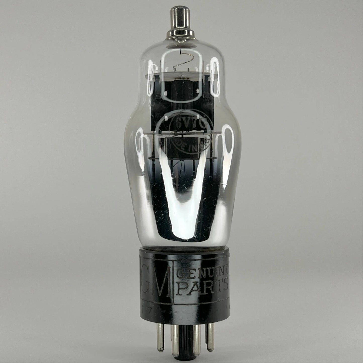 (1) Tested GM Genuine Parts 6V7G Tube I7 Engraved Base General Motors 6V7 G Tube