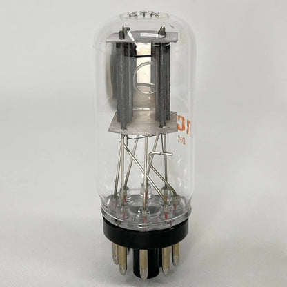 (1) Tested Strong RCA 12SN7GTA Tube Black Plates Coin Base RCA 12SN7 GTA Tube