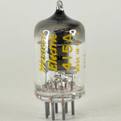 (1) Tested 1957 Western Electric 415A Tube Black Plate Square Getter Code 5713