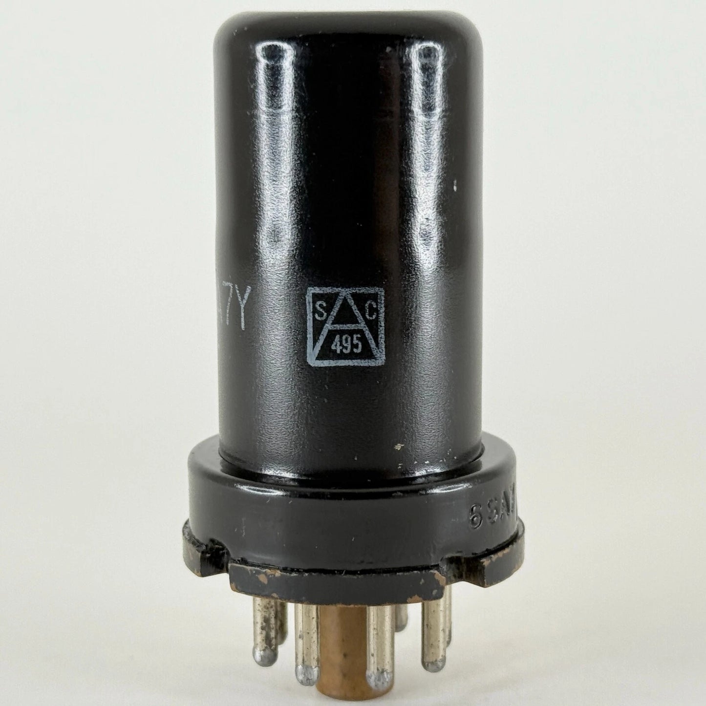 (1) Tested 1952 GE JAN CG 6SA7 Tube Code 2-04 JAN-CG-6SA7Y Pentagrid Converter