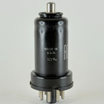 (1) Tested RCA 12K8 Tube Date Code 109 Black Metal Triode Hexode Converter Tube