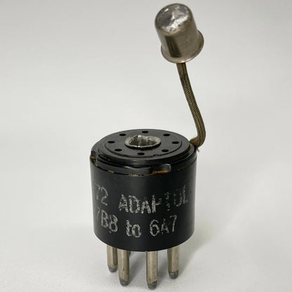 Vintage Adaptol No. 72 Tube Socket Adapter To Replace 6A7 Tube with 7B8 Tube