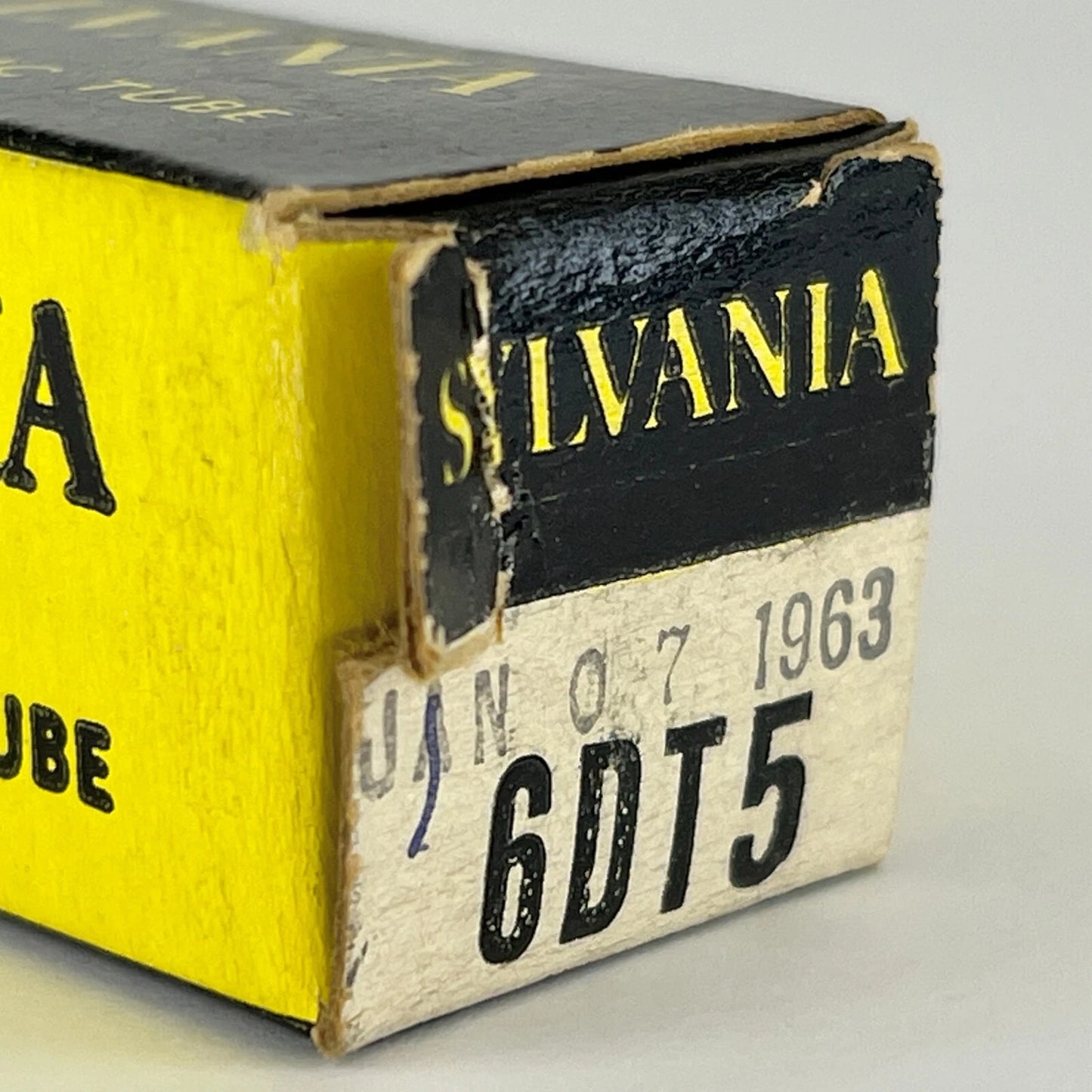 (1) Tested 1963 Sylvania 6DT5 Tube with Box Date Code kd JBK Beam Power Tube
