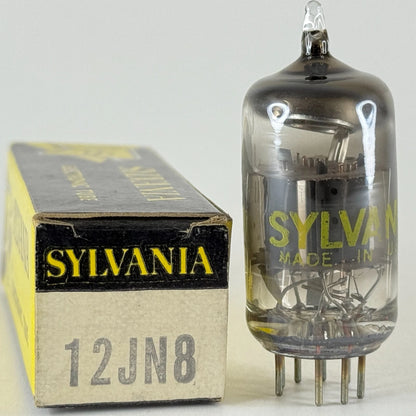(1) Tested Sylvania 12JN8 Tube with Box Date Code ZAB Triode Pentode Tube