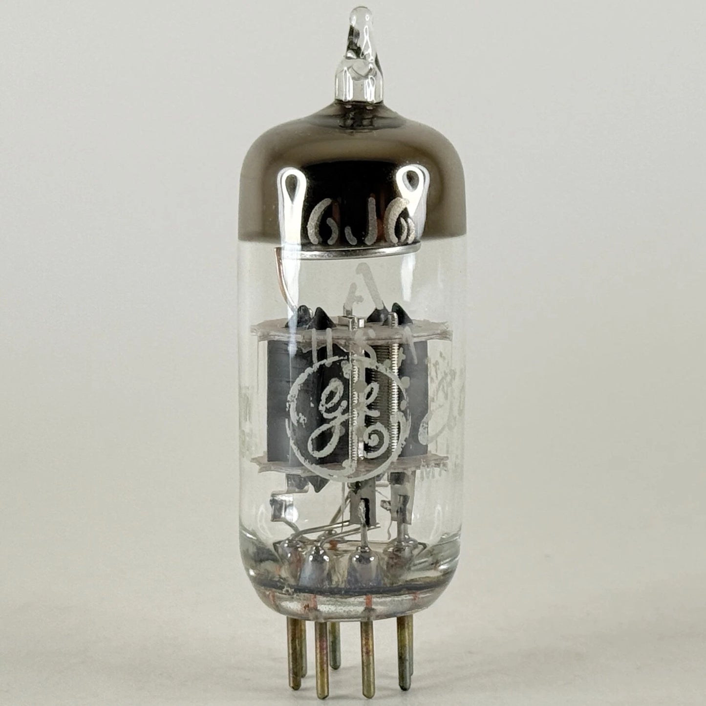 (1) Tested GE 6J6A Tube Code CW General Electric 6J6 A Medium Mu Twin Triode