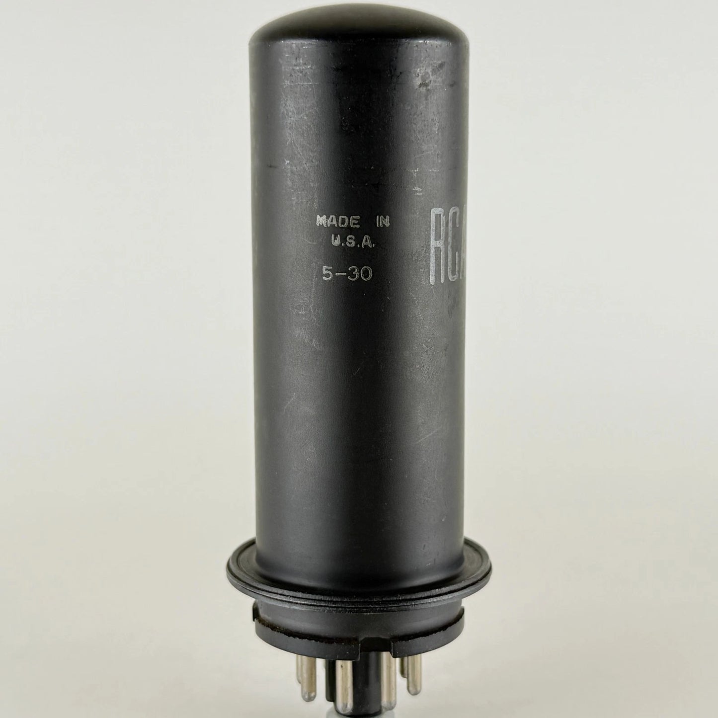 (1) Tested RCA 6L6 Tube Date Code 5-30 6L6 Beam Power Black Metal Tube