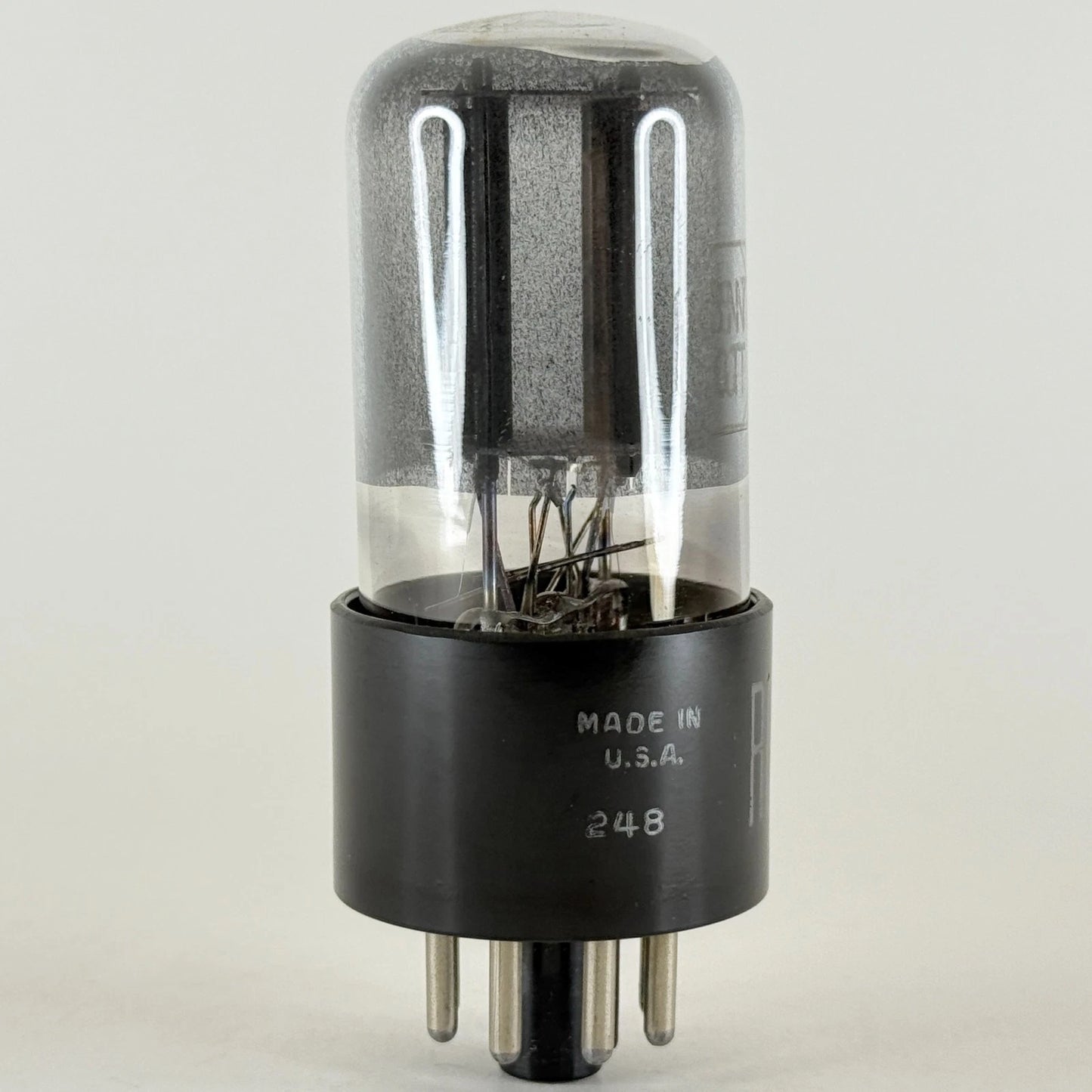 (1) Tested Balanced RCA 6SN7GT Tube Smoked Glass Code 248 Black Plates 6SN7 GT