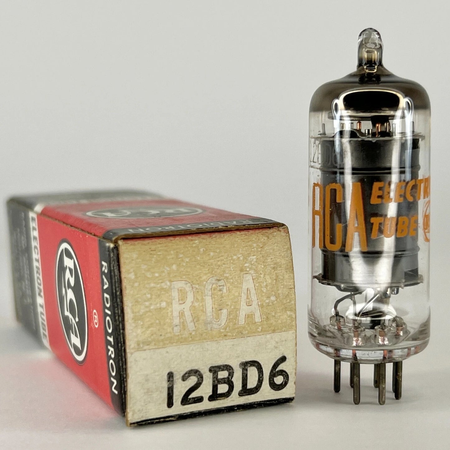 (1) Tested RCA 12BD6 Tube with Box Date Code LV RCA 12BD6 Remote Cutoff Pentode