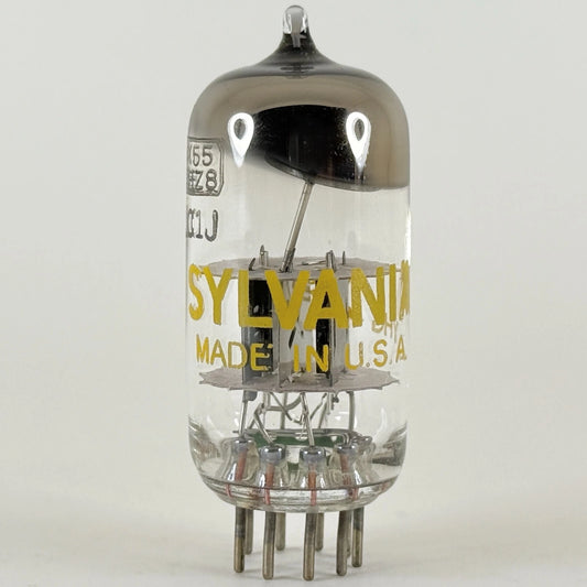 (1) Tested Sylvania X155 6BZ8 Tube Date Code YHG Sylvania 6BZ8 Pentode Tube
