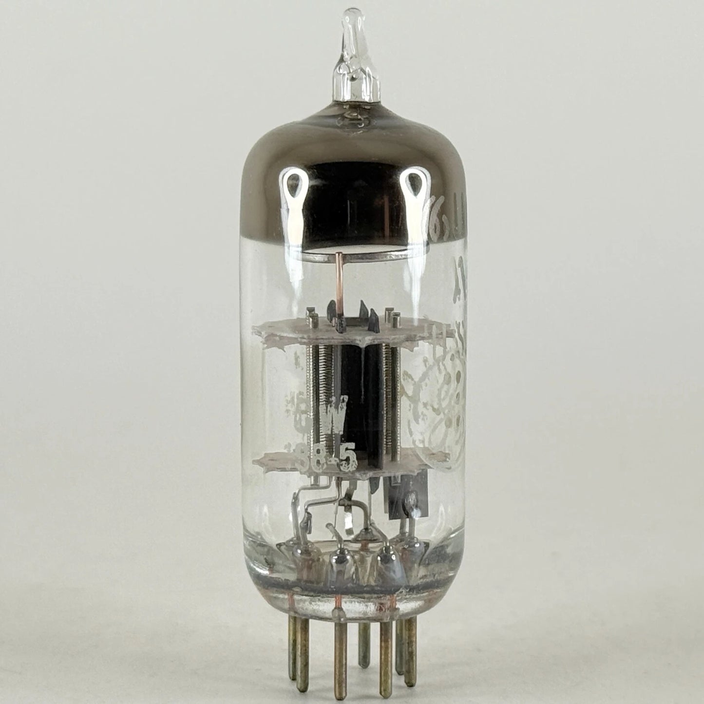 (1) Tested GE 6J6A Tube Code CW General Electric 6J6 A Medium Mu Twin Triode