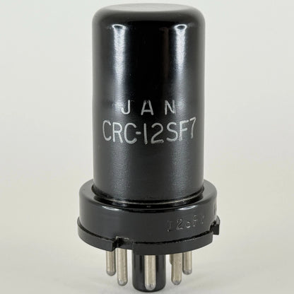 (1) Tested RCA JAN CRC 12SF7 Tube Date Code H5E Mil Spec 12SF7 Cutoff Pentode