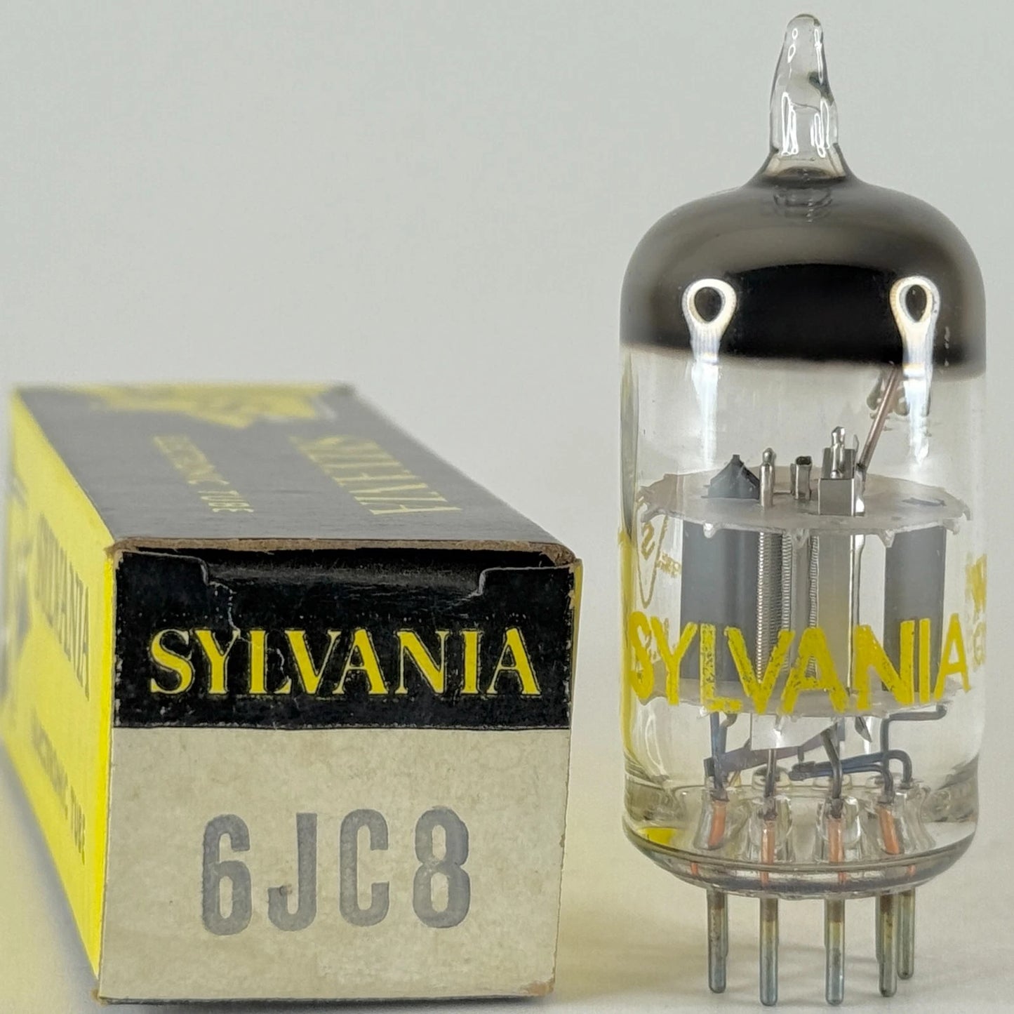 (1) Tested Strong Sylvania 6JC8 Tube with Box Date Code NR ECW Triode Pentode
