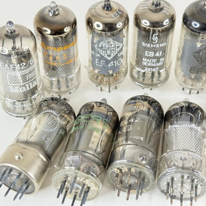 Lot of (17) UNTESTED Tubes Valves Telefunken Tubes Mullard Tubes Philips & More