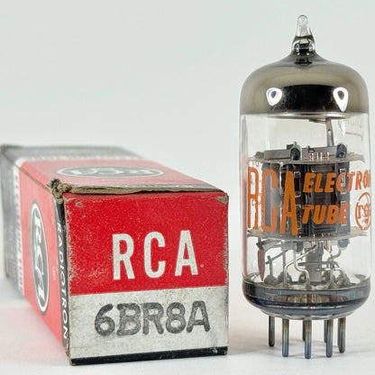 (1) Tested RCA 6BR8A Tube with Box Date Code CB RCA Triode Pentode Tube