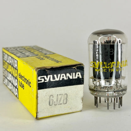 (1) Tested Sylvania 6JZ8 Tube with Box Date Code hl AAO Medium Mu Triode Pentode