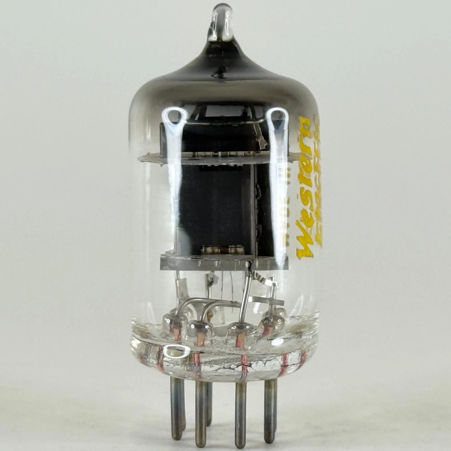 (1) Tested 1957 Western Electric 415A Tube Black Plate Square Getter Code 5713