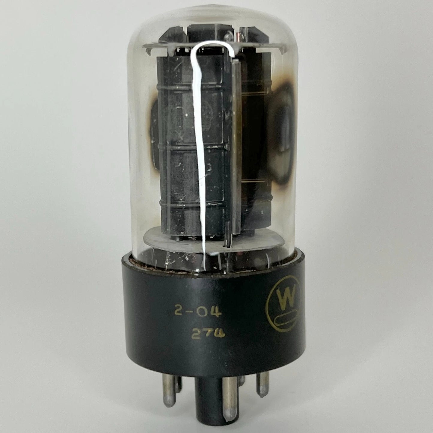 (1) Tested Westinghouse 6AU5GT Tube Date Code 2-04 Westinghouse 6AU5 GT Tube