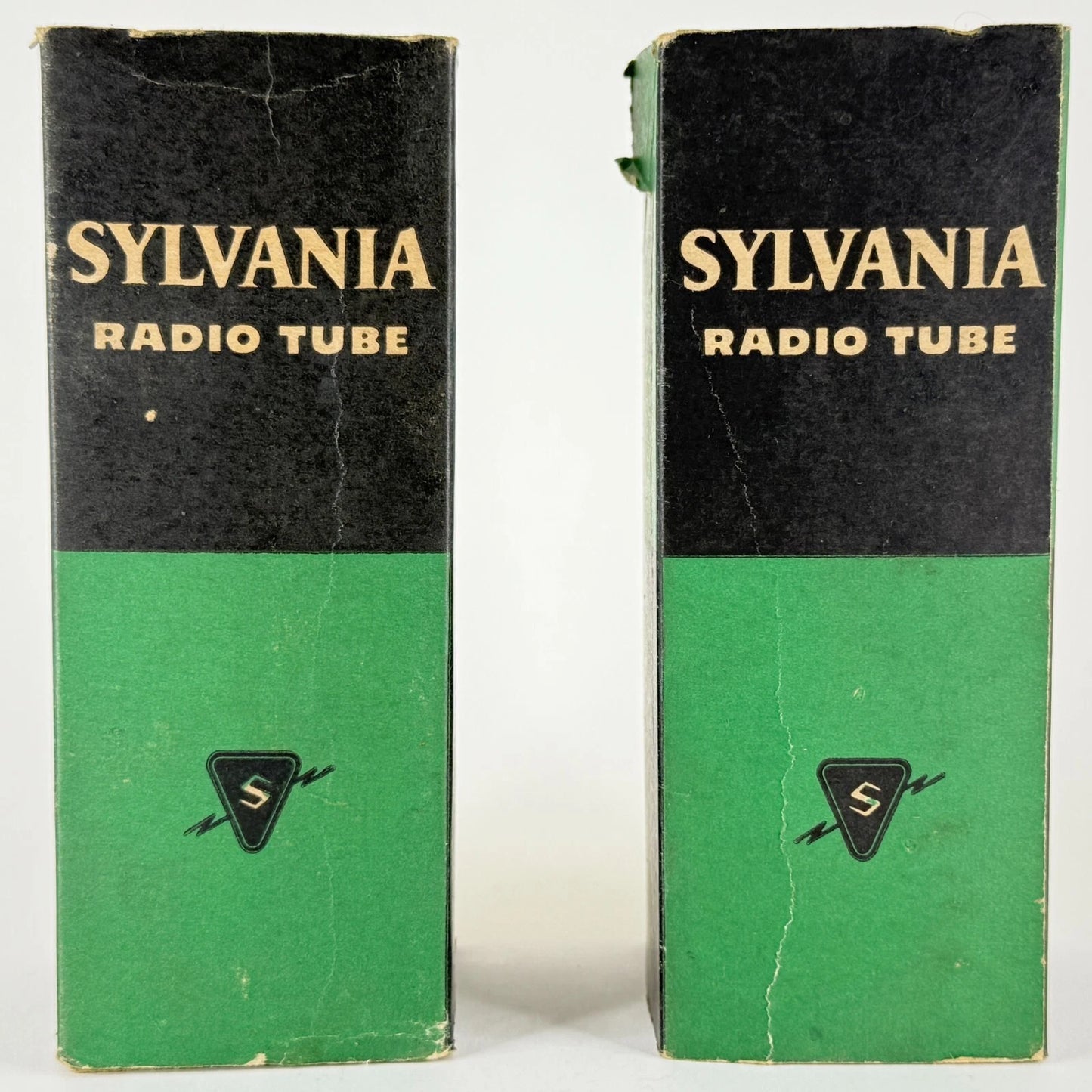 Tested Matched Pair Balanced 1956 Sylvania 25Z5 Tubes Boxes Codes 6-39 Rectifier