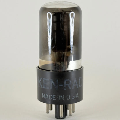 (1) Tested Ken Rad 6K6GT Tube Date Code 9-17 6K6 GT Tube Black Smoked Glass