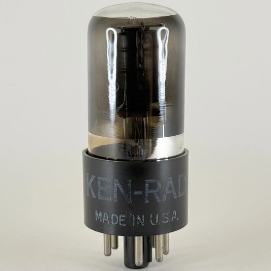 (1) Tested Ken Rad 6K6GT Tube Date Code 9-17 6K6 GT Tube Black Smoked Glass