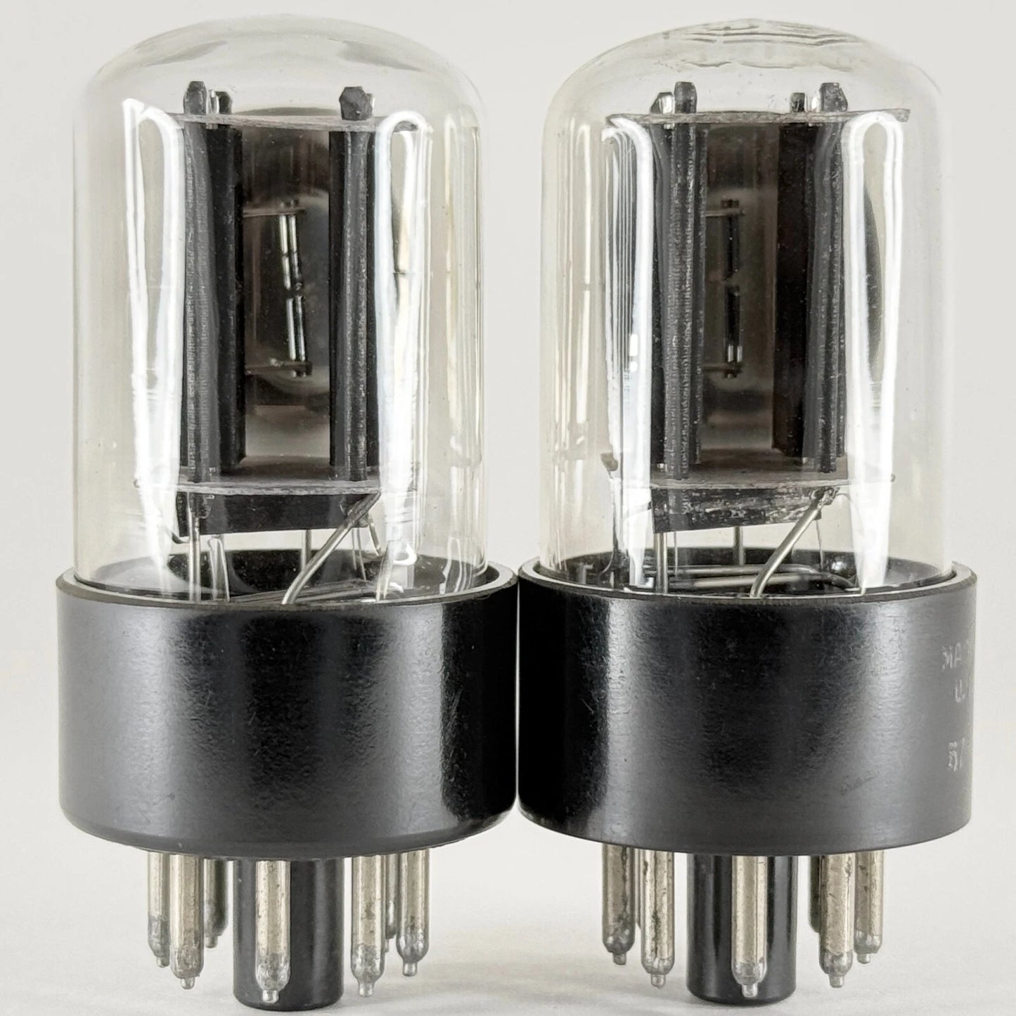 Tested Matched Pair RCA 6SN7GTB Tubes & Boxes Black Plates Codes LM 57-22 6SN7GT