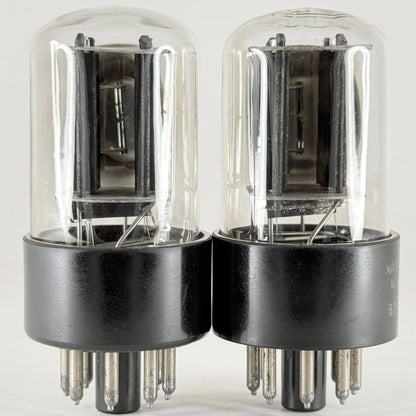 Tested Matched Pair RCA 6SN7GTB Tubes & Boxes Black Plates Codes LM 57-22 6SN7GT