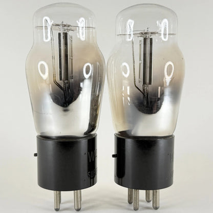 Tested Matched Pair Wards Super Airline 12A Tubes Engraved Bases Codes R and I