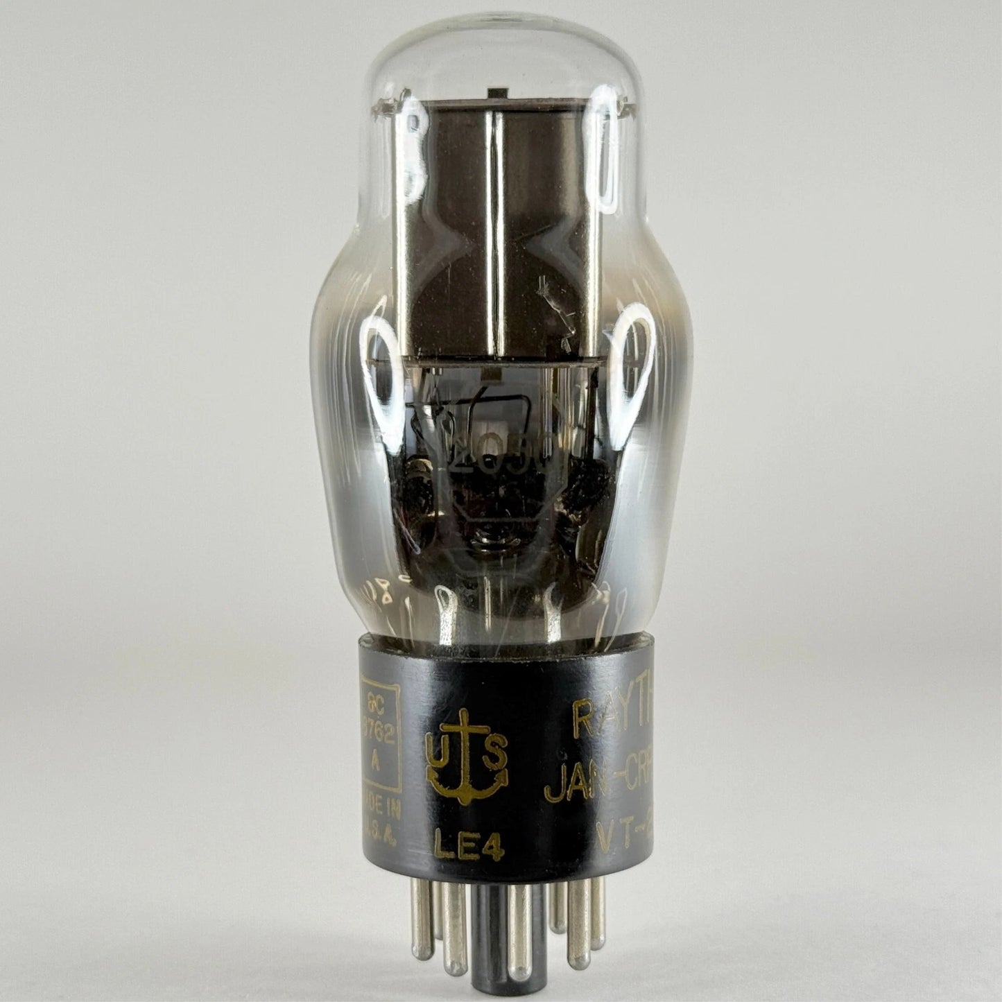 (1) Tested Raytheon JAN CRP 2050 Tube Date Code LE4 VT-245 Raytheon 2050 Tube