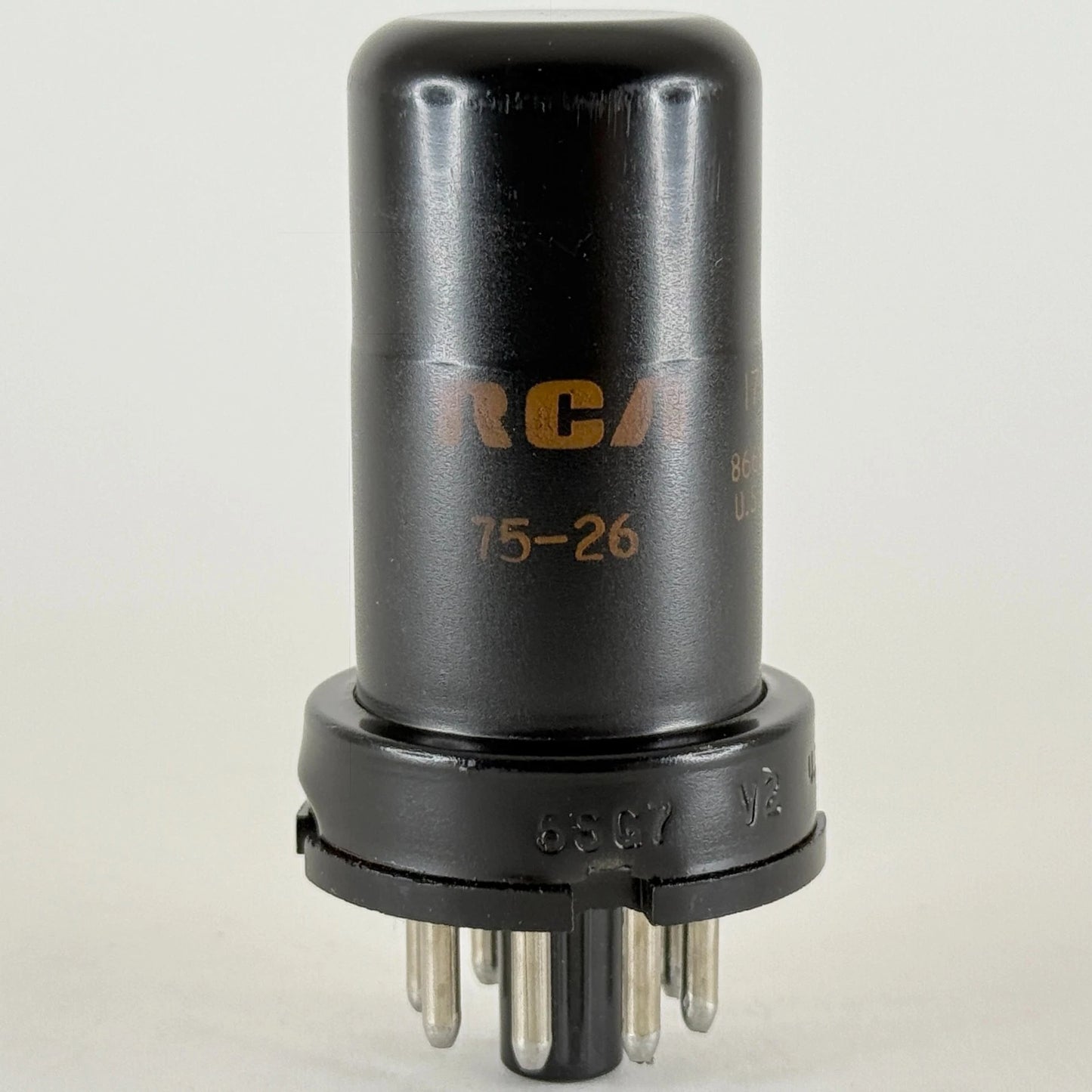 (1) Tested 1975 JAN RCA 6SG7 Tube with Box Date Code 75-26 RCA 6SG7 Pentode Tube