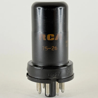 (1) Tested 1975 JAN RCA 6SG7 Tube with Box Date Code 75-26 RCA 6SG7 Pentode Tube