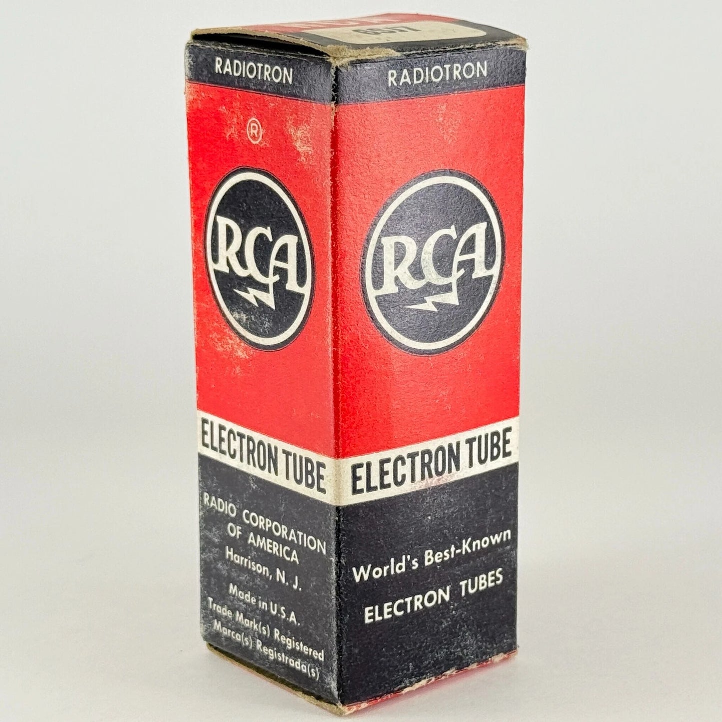 (1) Tested RCA 6SJ7 Tube with Box Date Code 6-30 RCA 6SJ7 Sharp Cutoff Pentode