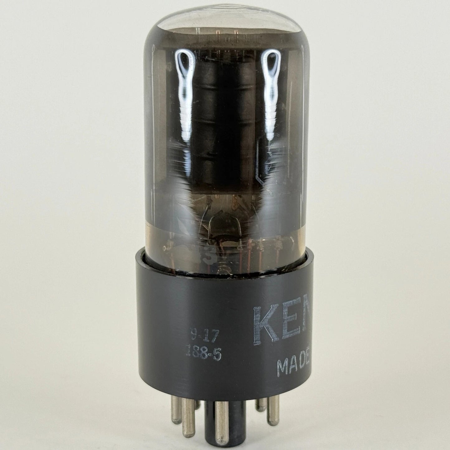 (1) Tested Ken Rad 6K6GT Tube Date Code 9-17 6K6 GT Tube Black Smoked Glass
