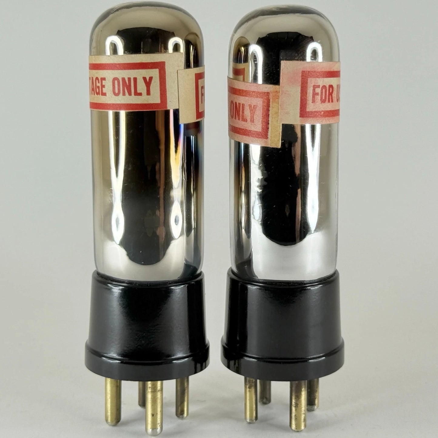 Tested Balanced Matched Pair RCA Radiotron UX-120 Tubes Type 20 UX 120 Tubes (f)