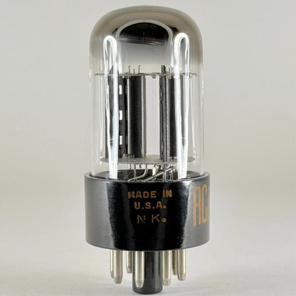 (1) Tested Balanced RCA 6SL7GT Tube Thin Base Black Plates Date Code NK 6SL7 GT