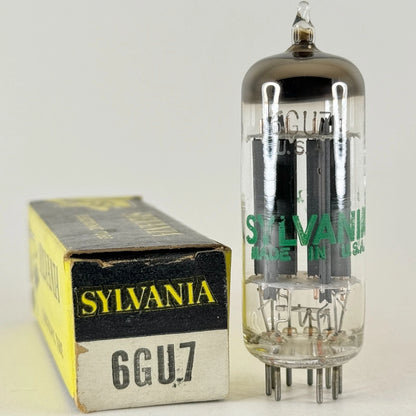 (1) Tested Sylvania 6GU7 Tube with Box Date Code JGE C 6GU7 Vacuum Tube