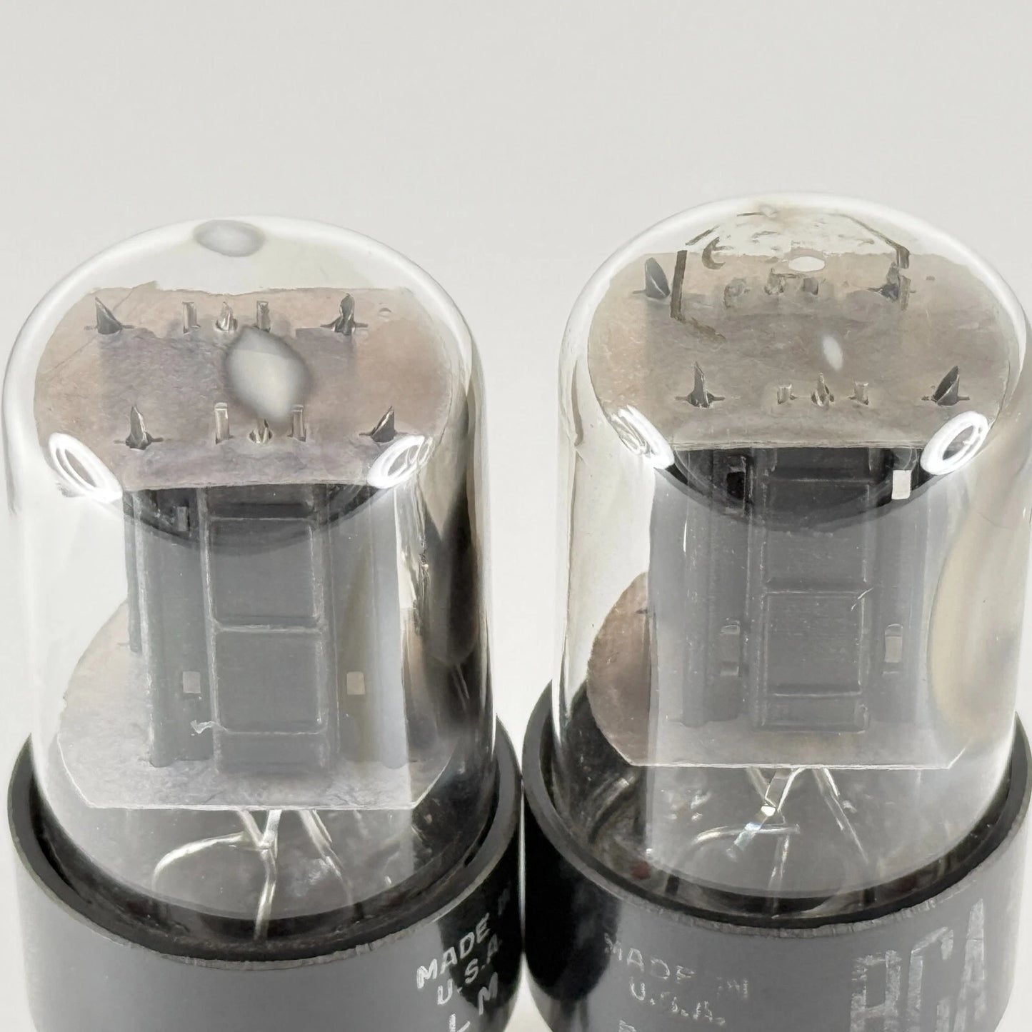 Tested Matched Pair RCA 6SN7GTB Tubes & Boxes Black Plates Codes LM 57-22 6SN7GT
